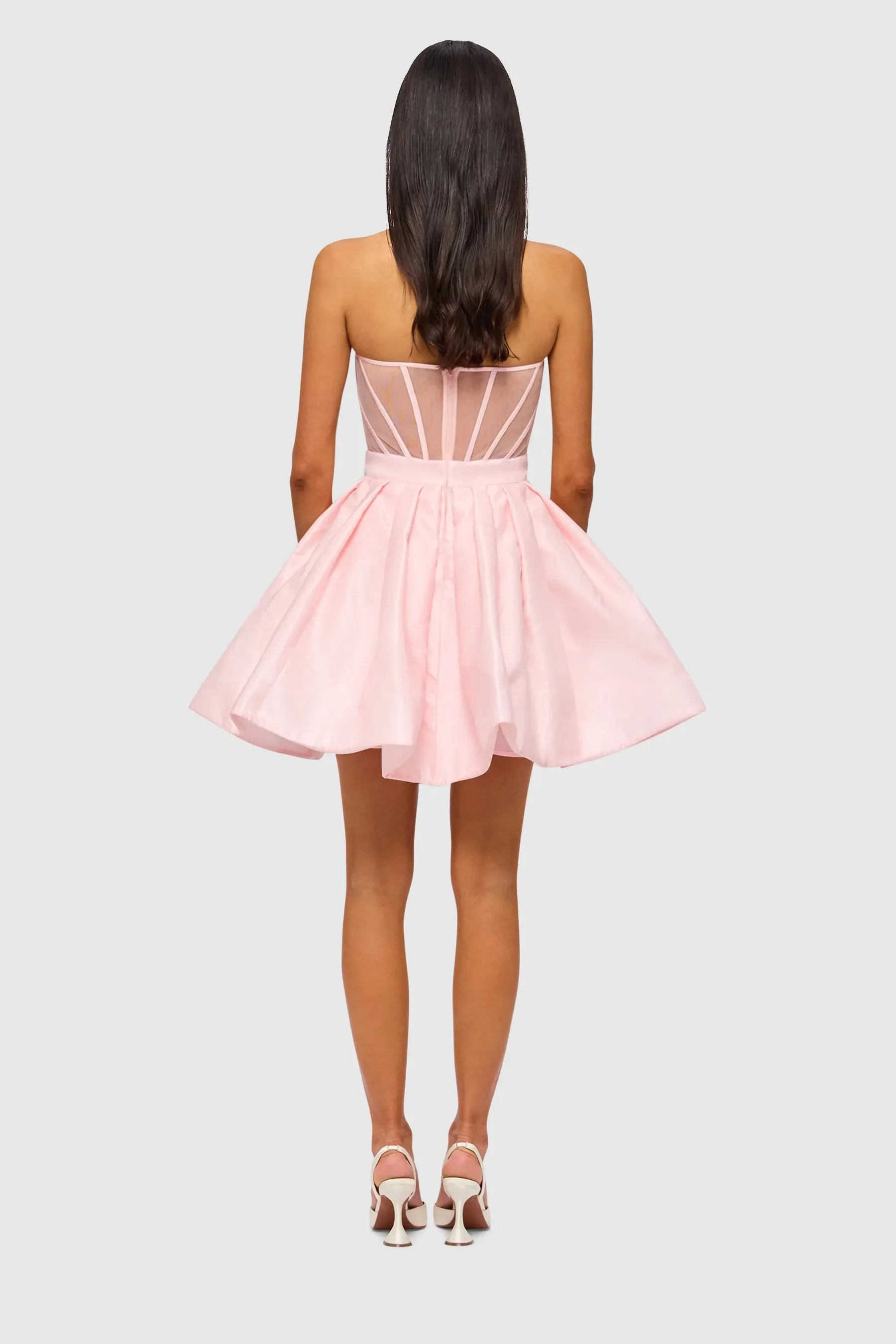 Leo Lin Eliza Structured Mini Dress - Pink