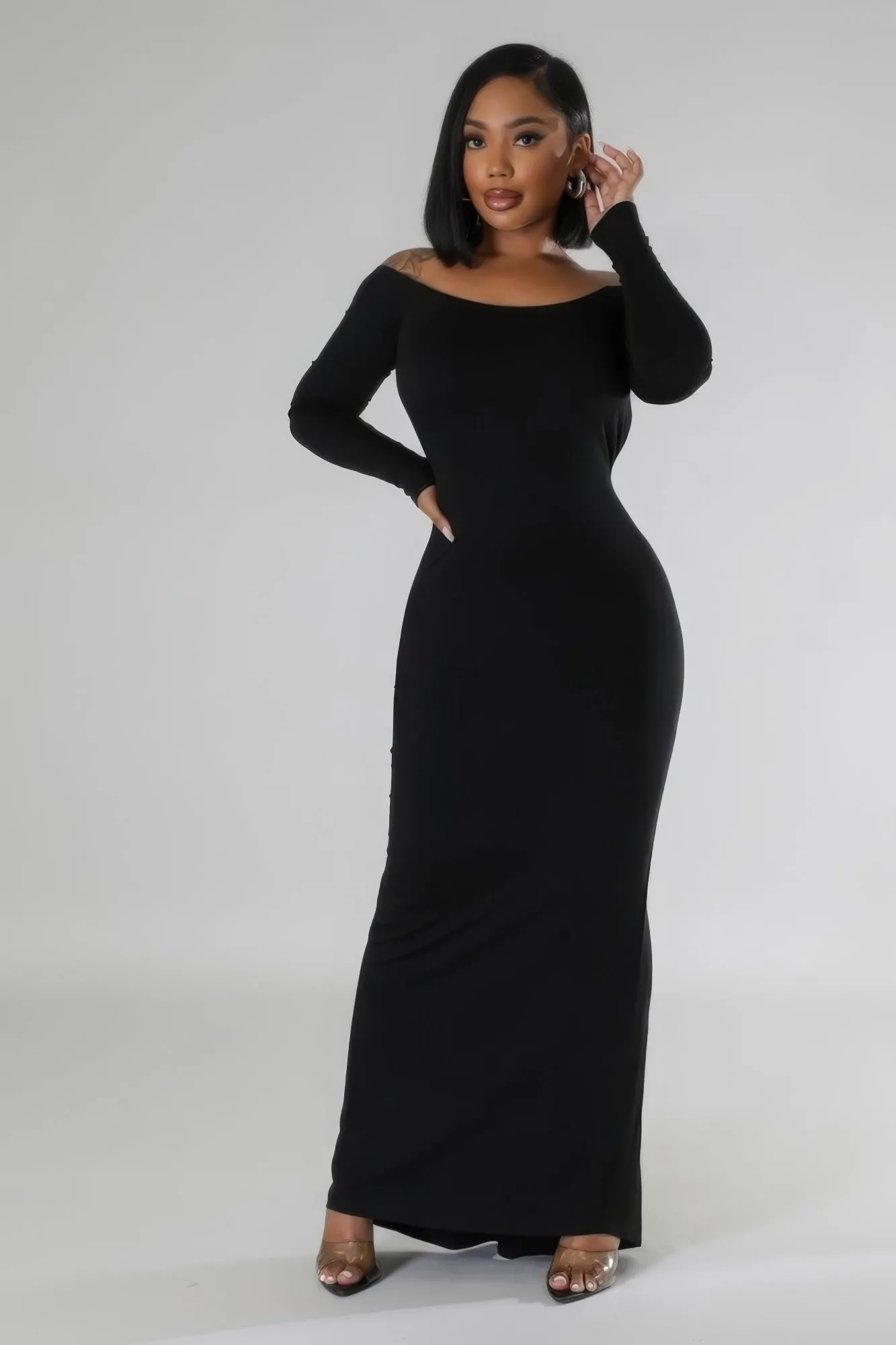 Long Sleeve Stretch Dress