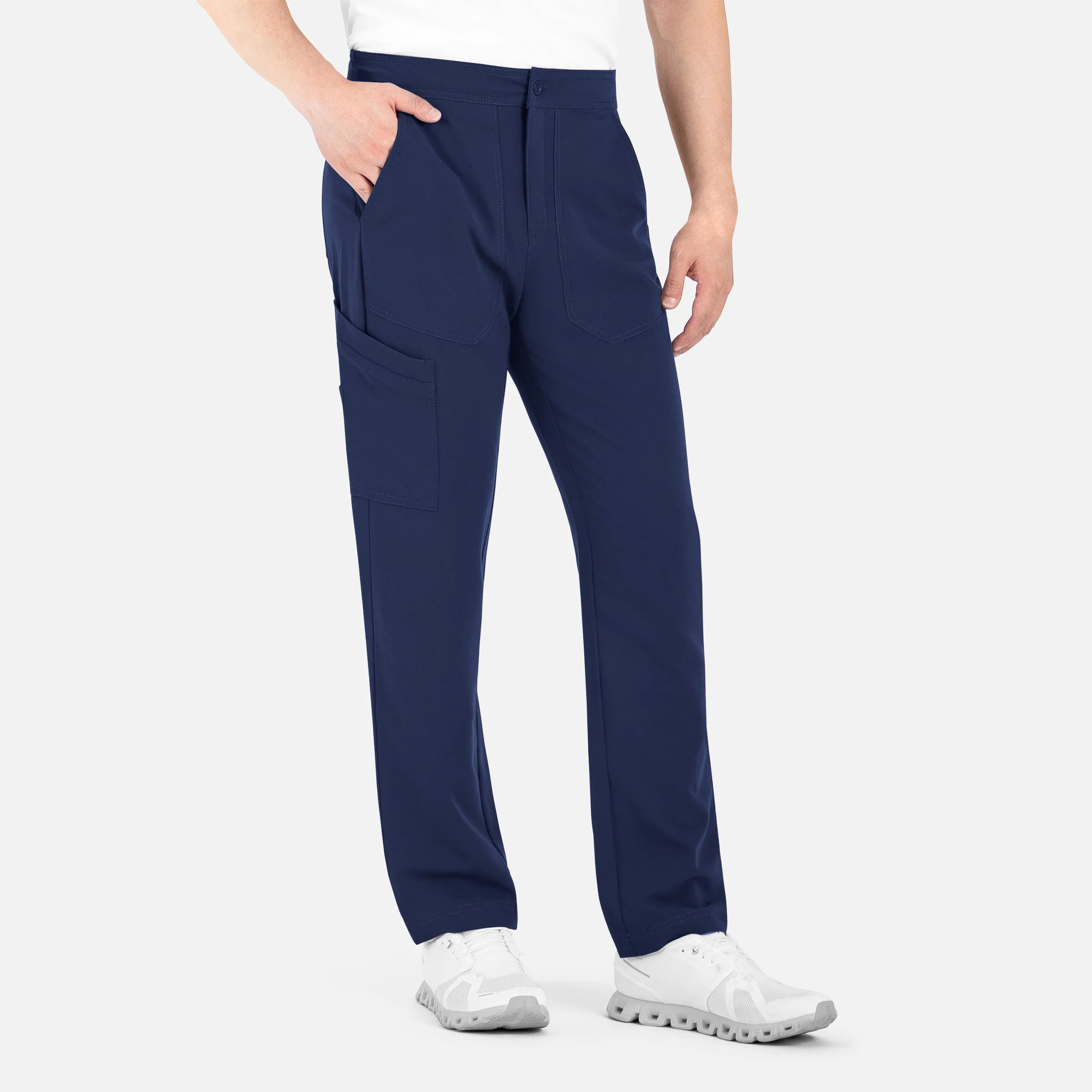 Men's Contrast Piping Cargo Pant by Maevn (Regular) XS-3XL / Navy