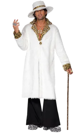 Mens Leopard Print Pimp Costume