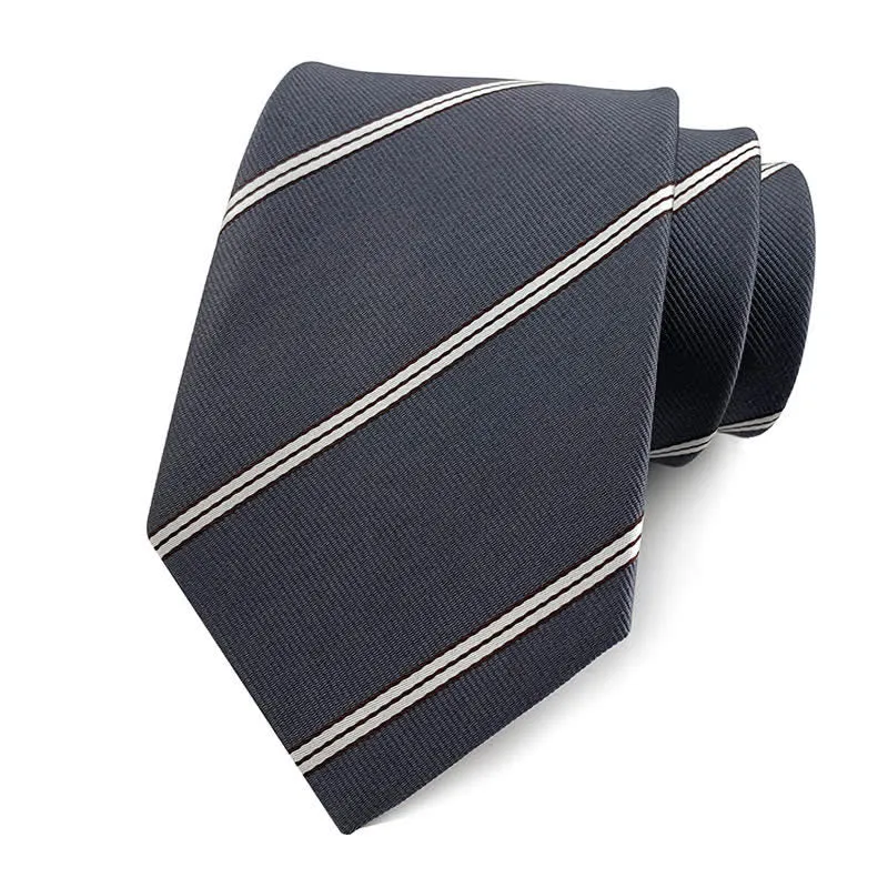 Men's Traditional Repp Striped Office Necktie