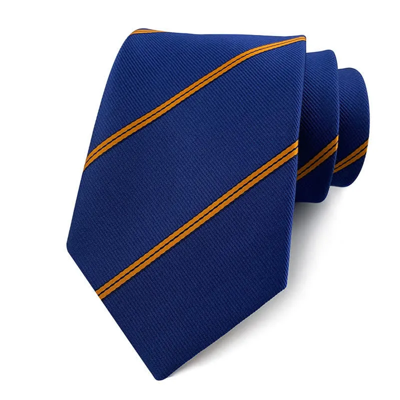 Men's Traditional Repp Striped Office Necktie