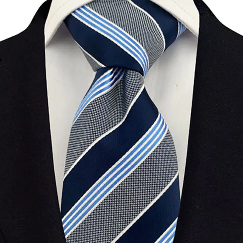 Men's Traditional Repp Striped Office Necktie