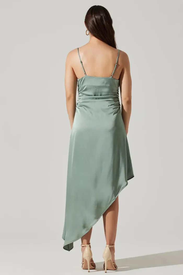 Mirie Cowl Neck Midi Dress