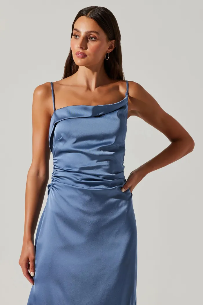 Mirie Cowl Neck Midi Dress