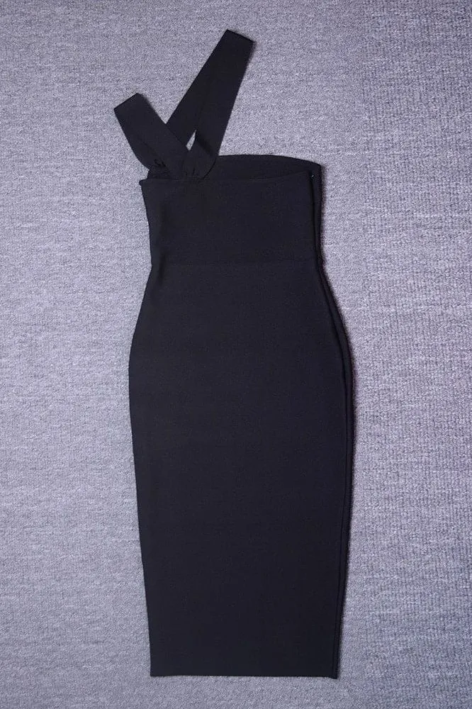 Molly Bandage Midi Dress - Classic Black