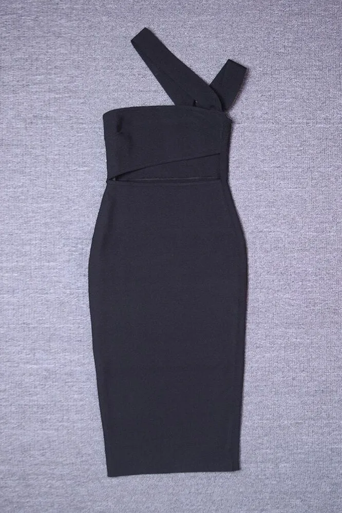 Molly Bandage Midi Dress - Classic Black