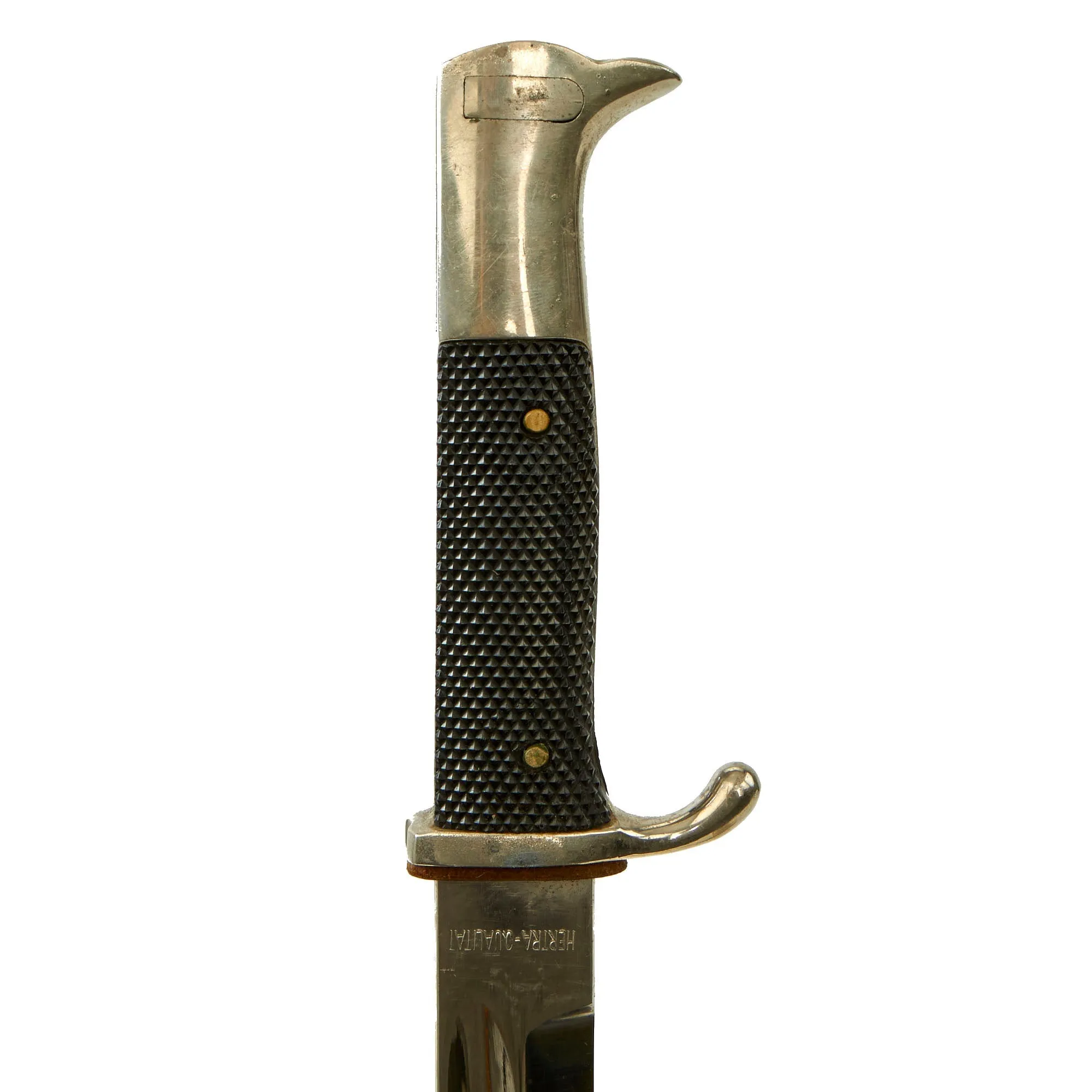 Original German WWII Heer Long 98k Dress Bayonet marked HERTRA-QUALITÄT with Scabbard & Frog