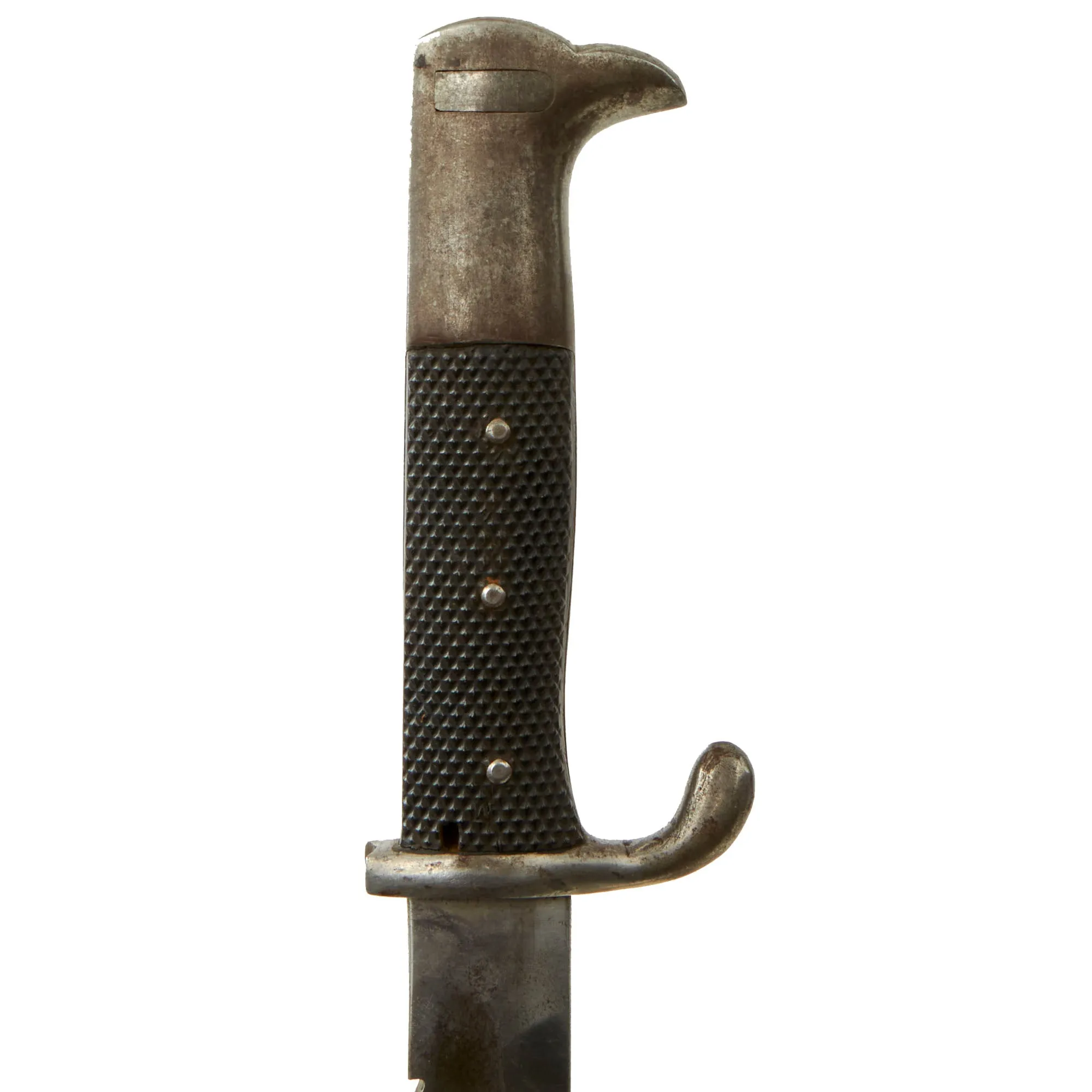 Original Imperial German WWI Kurzes Seitengewehr M1898/05 Sawback Dress Bayonet by WKC with Scabbard & 1917 Dated Frog