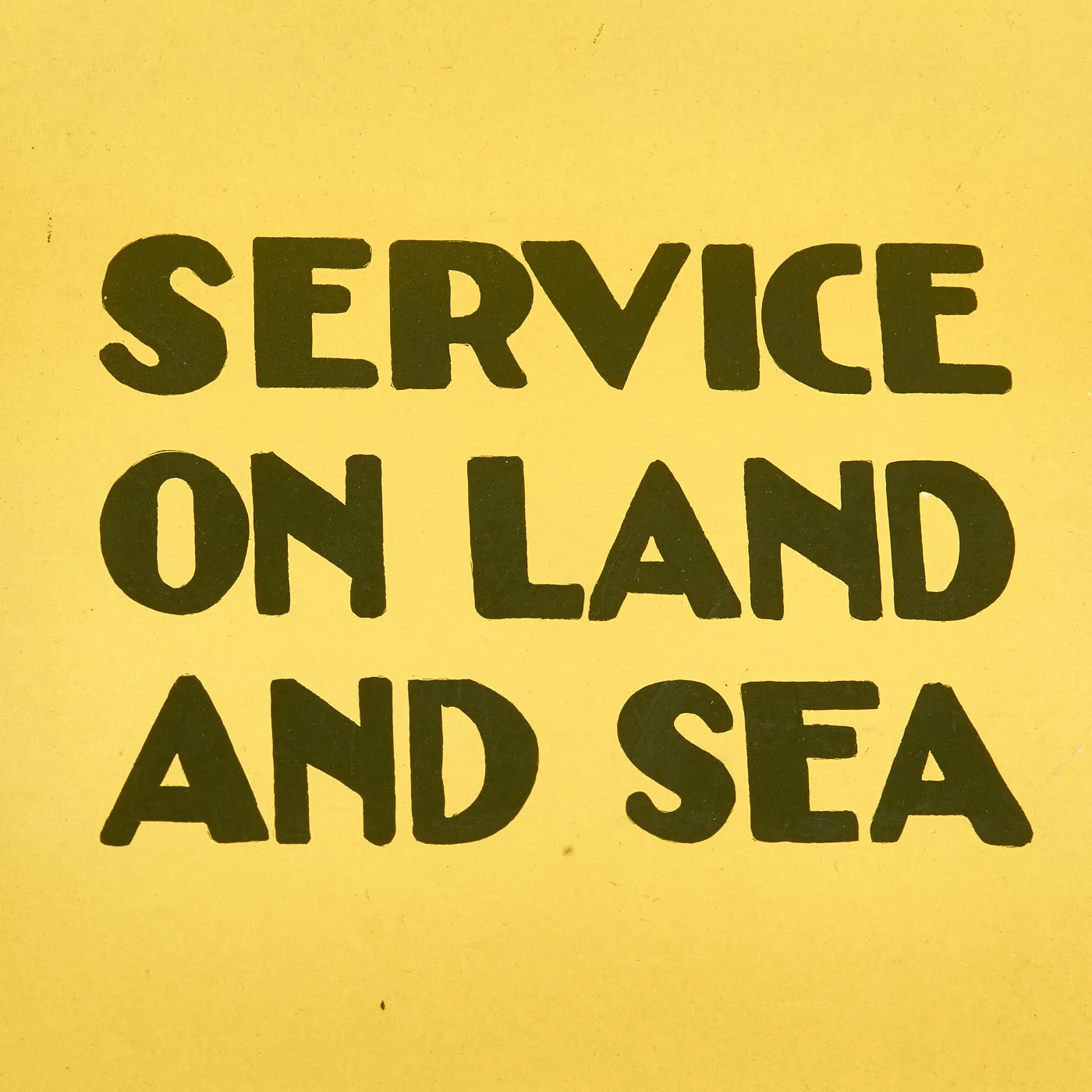 Original U.S. WWI Marine Enlistment Poster - Service on Land and Sea