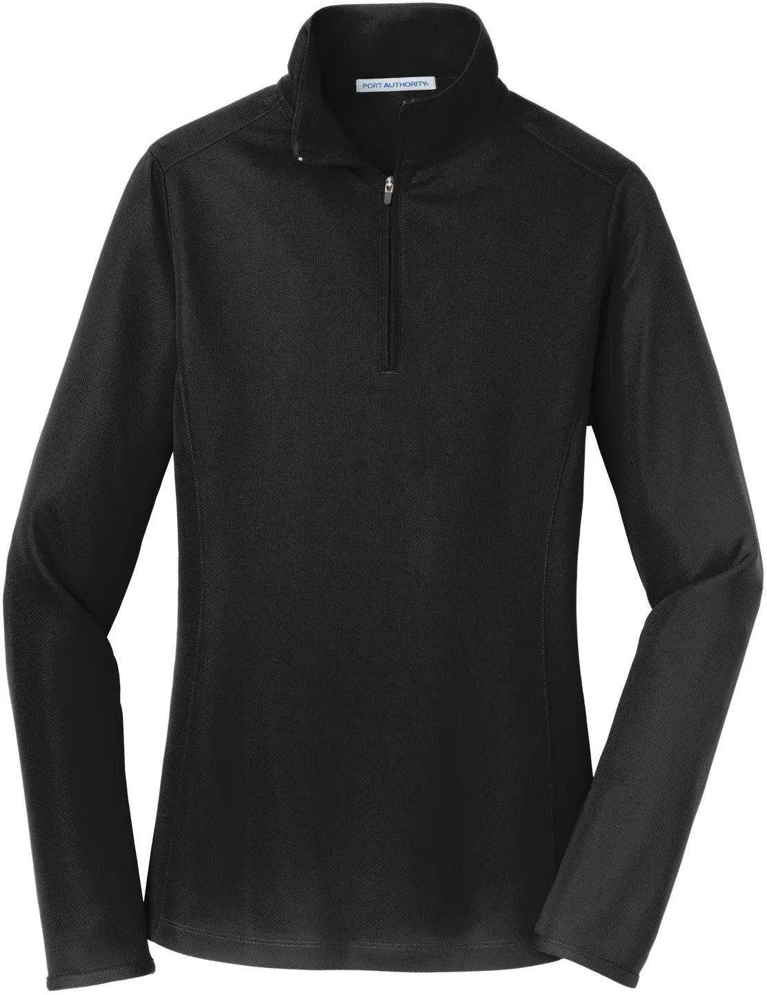 OUTLET-Port Authority Ladies Pinpoint Mesh 1/2-Zip