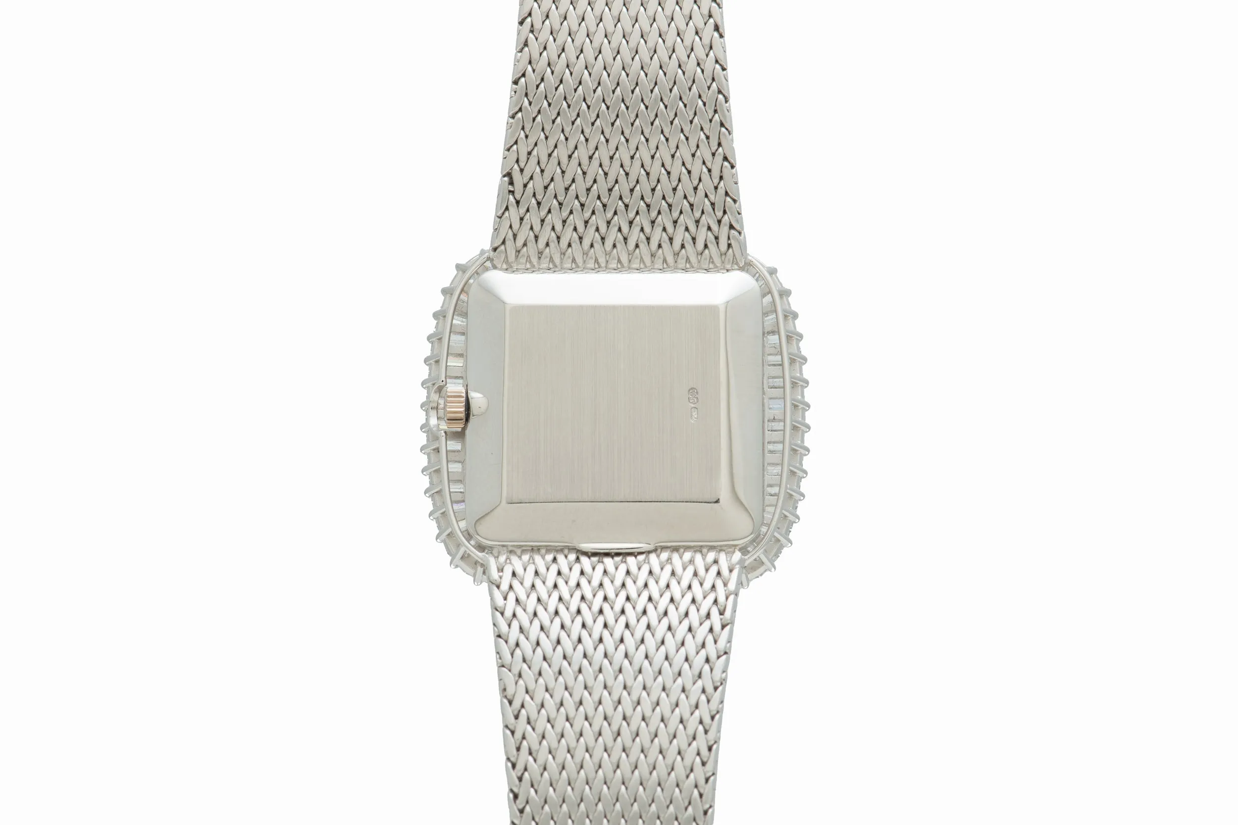 Patek Philippe Onyx Pave Diamond Dial 'TV' Dress Watch