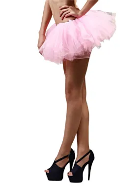 Pink - 5 Layer Tutu Skirt for Running, Dress-Up, Costumes