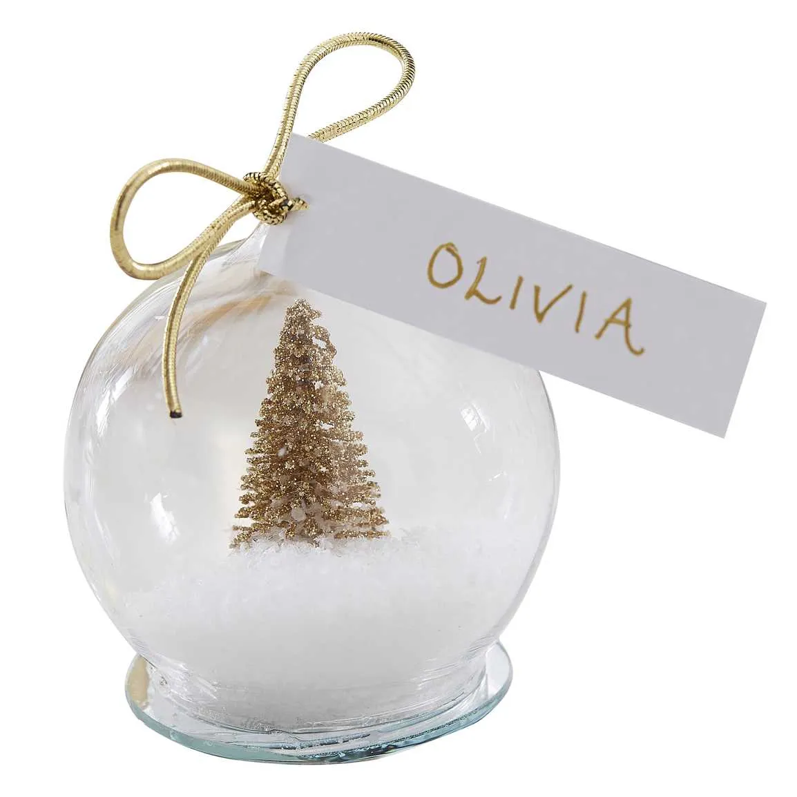 Snow Globe Christmas Table Place Cards x 4