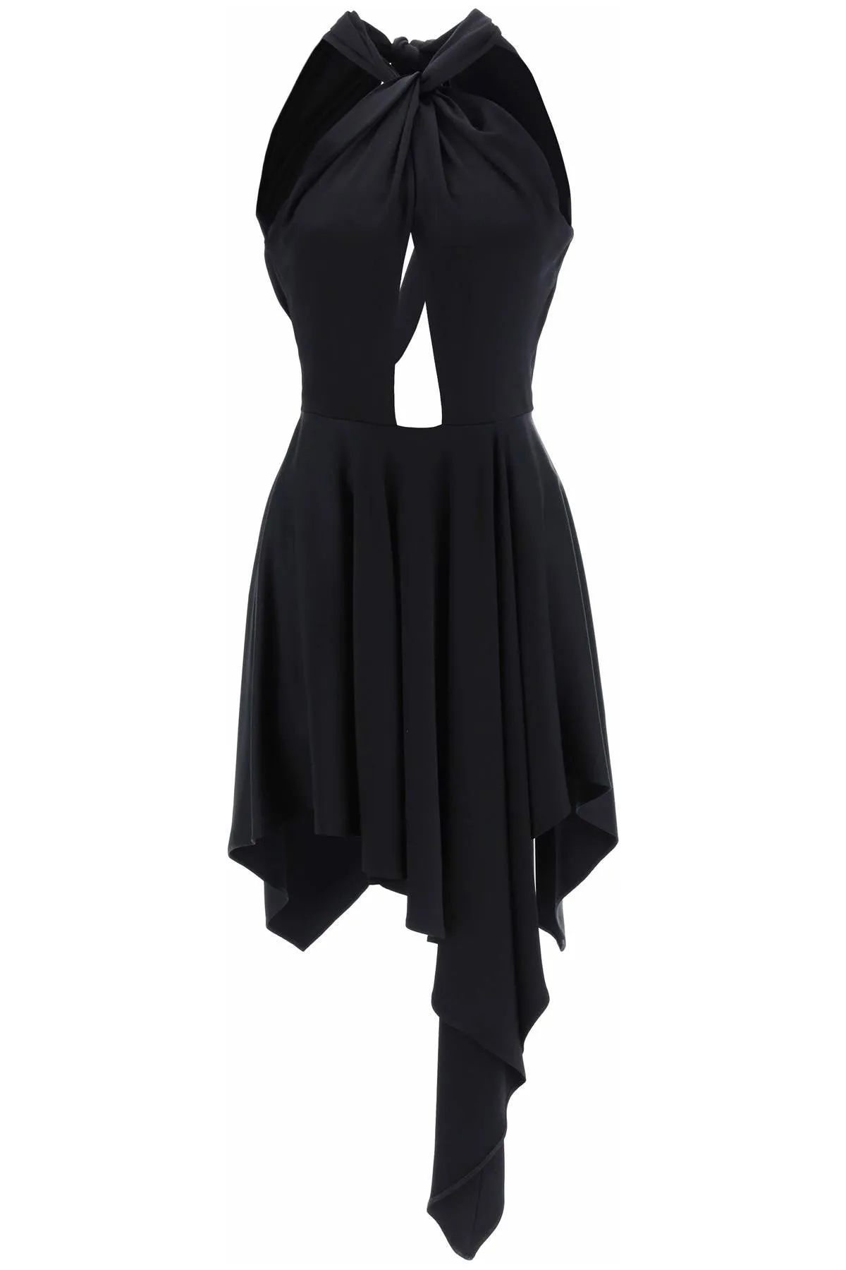 Stella mccartney asymmetrical dress with halterneck