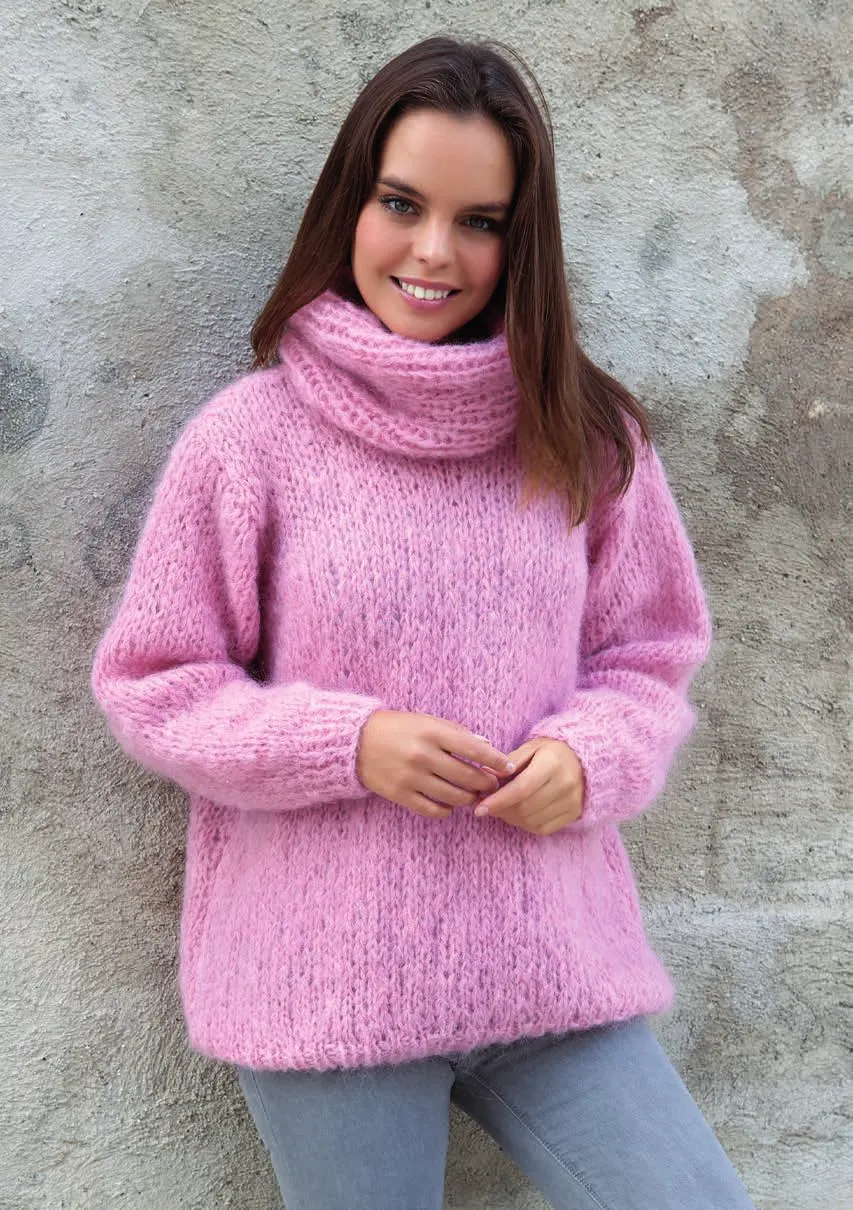 Strickanleitung Pullover aus Ingenua Mohair schnell gestrickt