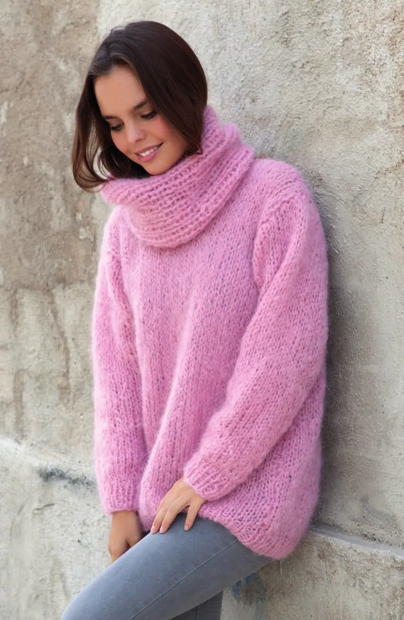 Strickanleitung Pullover aus Ingenua Mohair schnell gestrickt