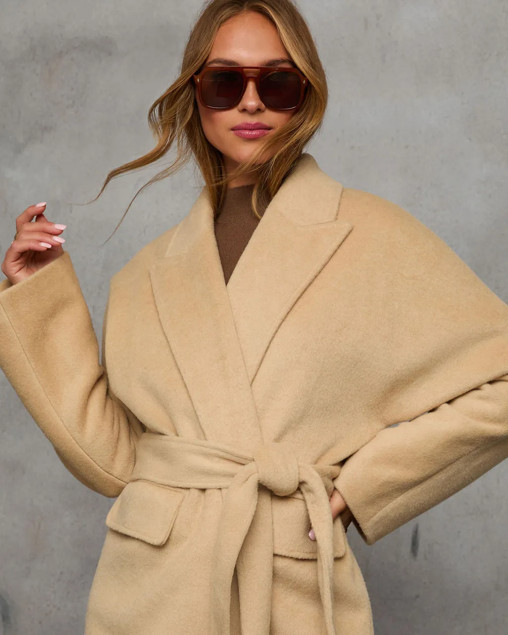 Stroll Along Wool Coat