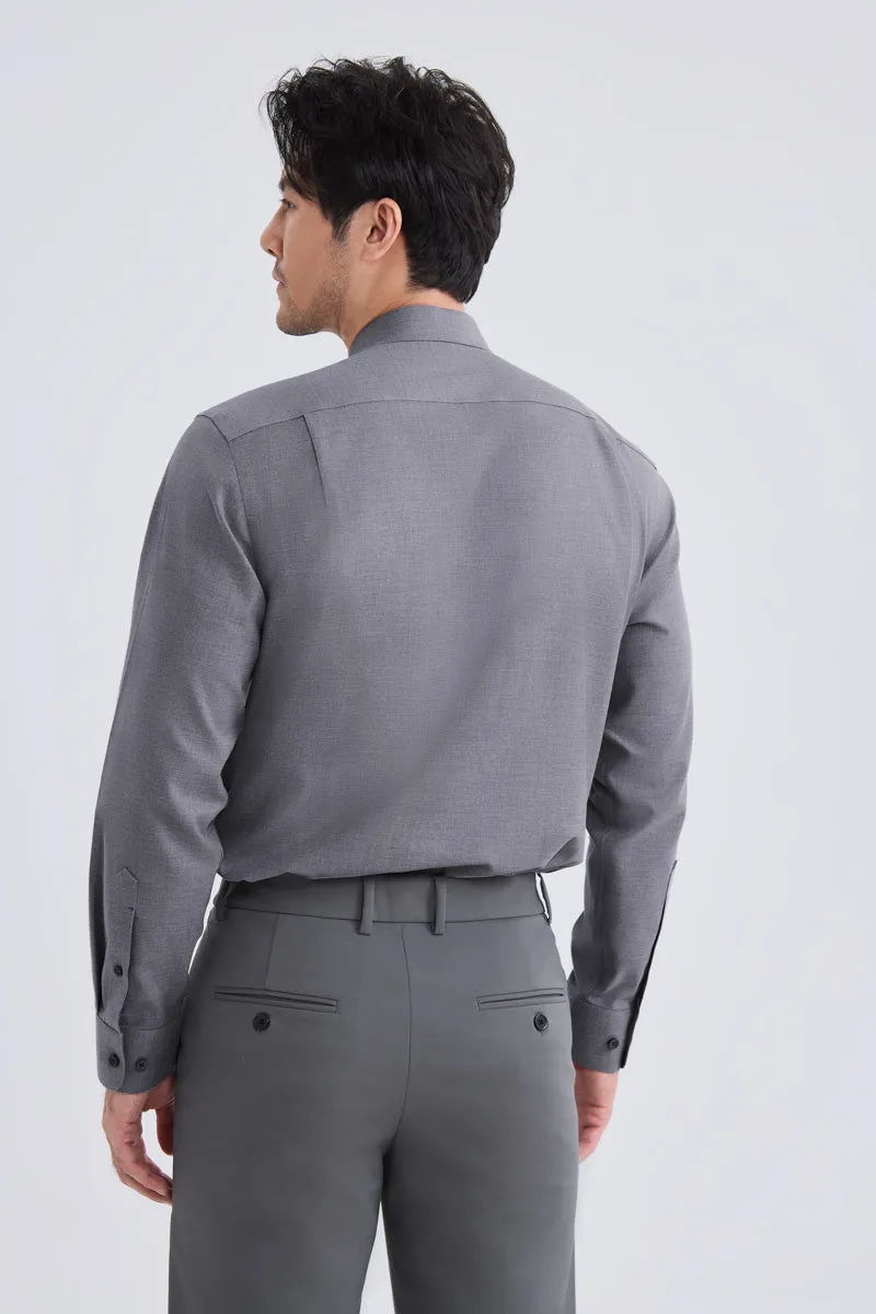 Supreme Cotton-Yak Twill Dress Shirt | Stone Grey 0372DK