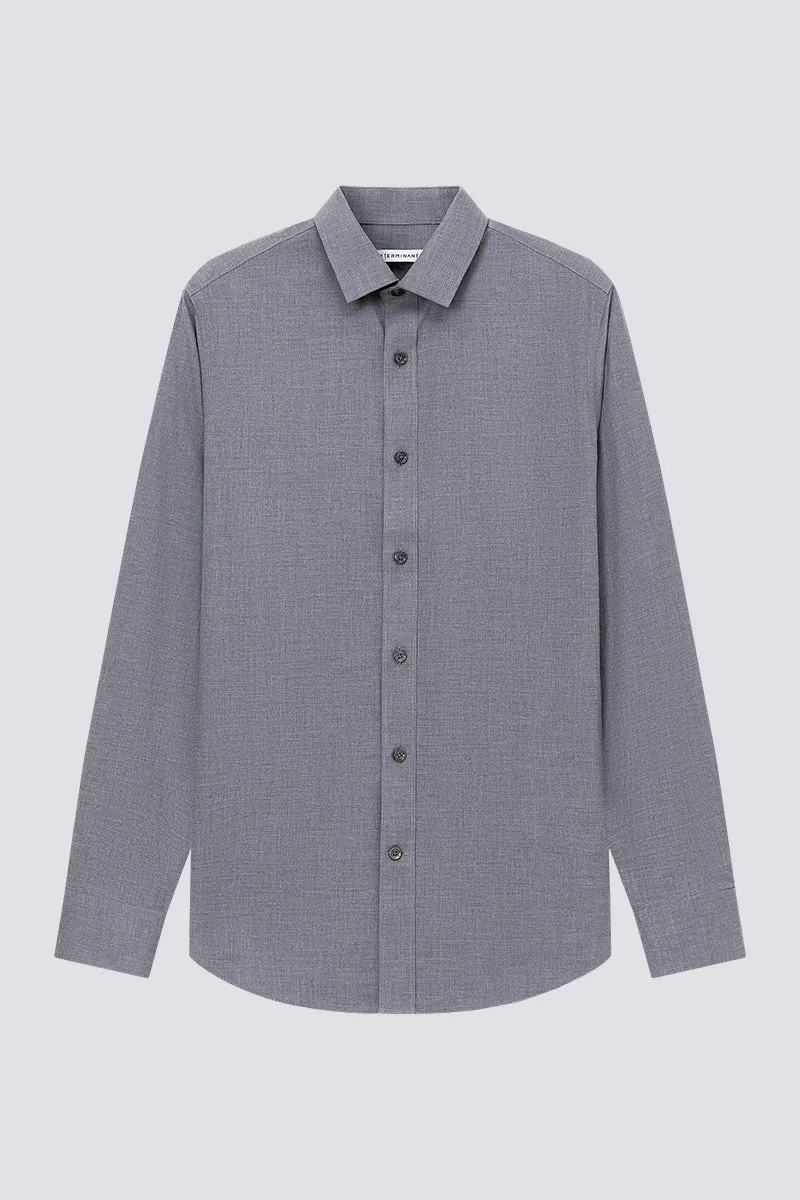 Supreme Cotton-Yak Twill Dress Shirt | Stone Grey 0372DK