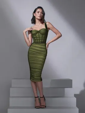 TastyHottie - Kelly Two Layer Mesh Sexy Midi Dress