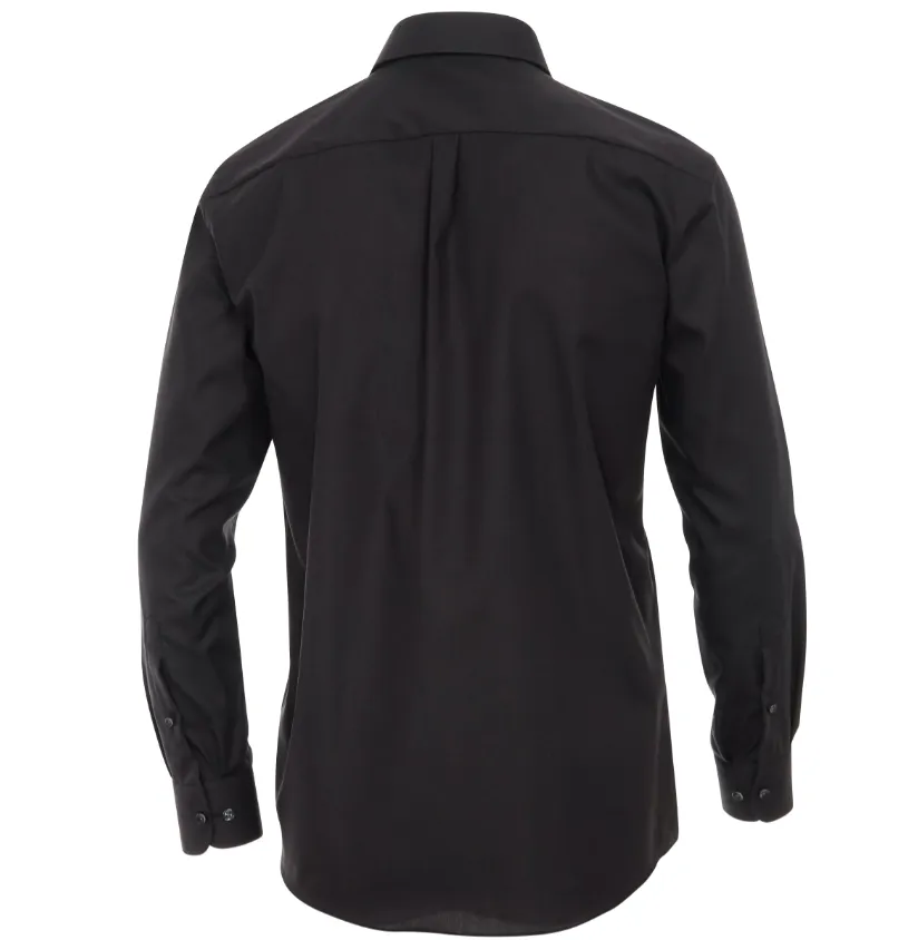 The Essential Solid Black Dress Shirt