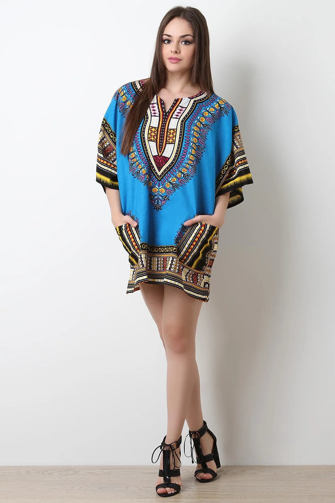 Traditional Dashiki Shift Dress