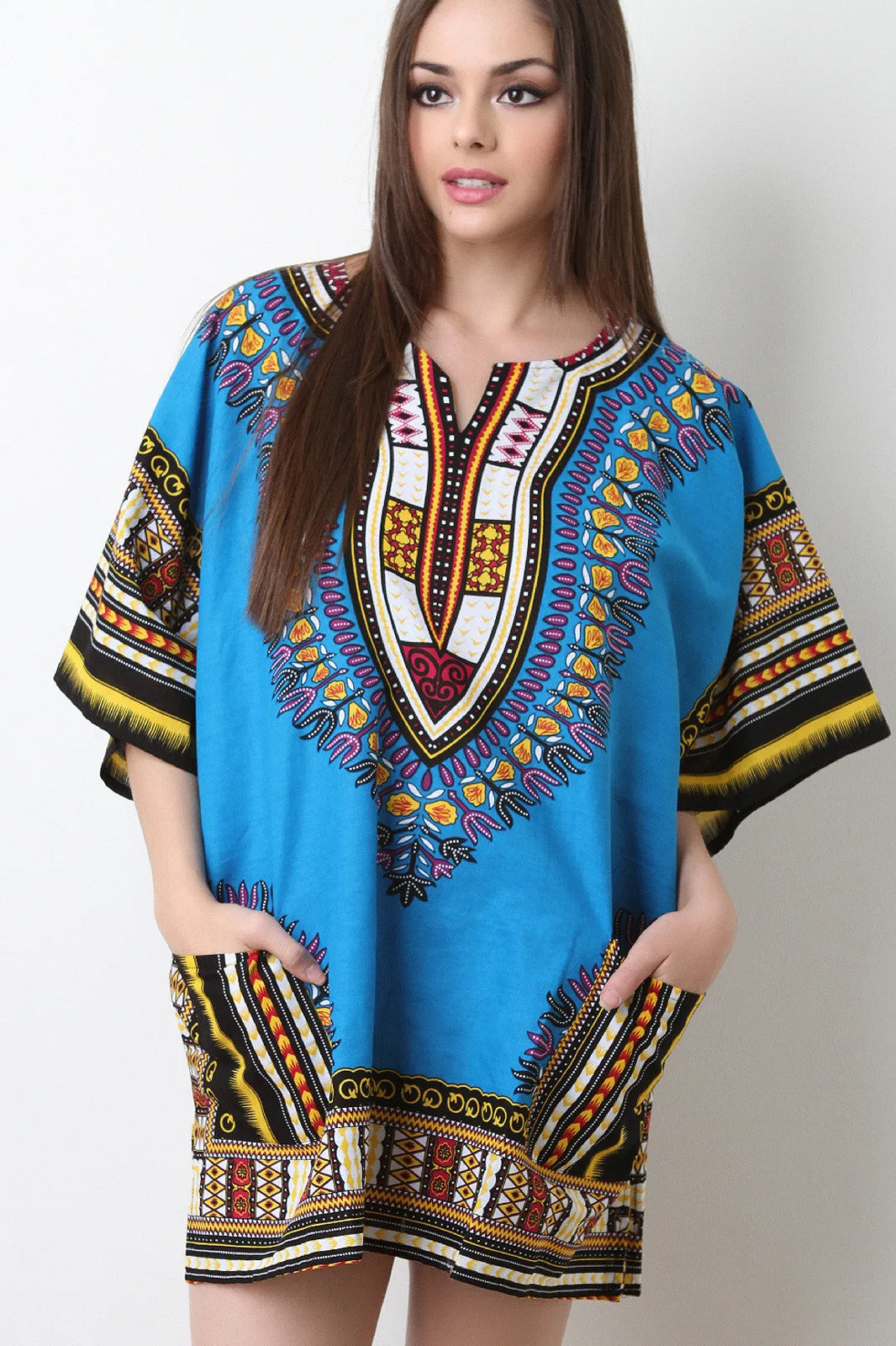 Traditional Dashiki Shift Dress