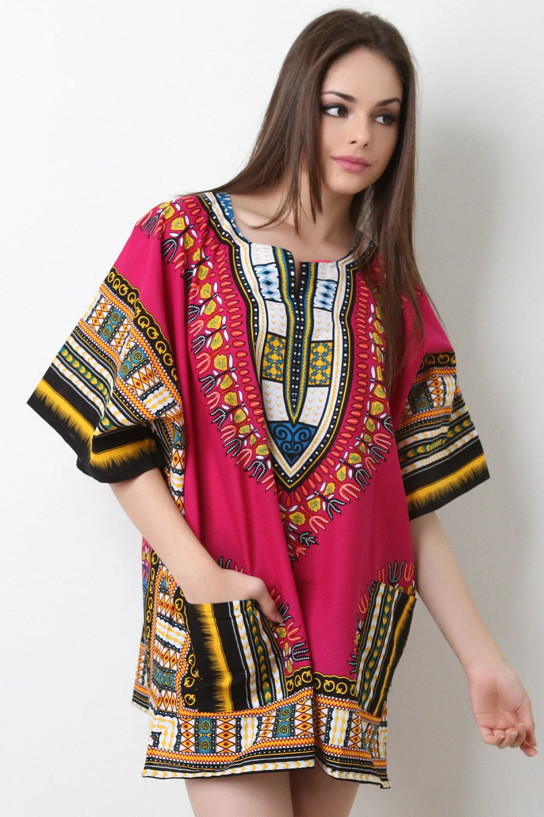 Traditional Dashiki Shift Dress