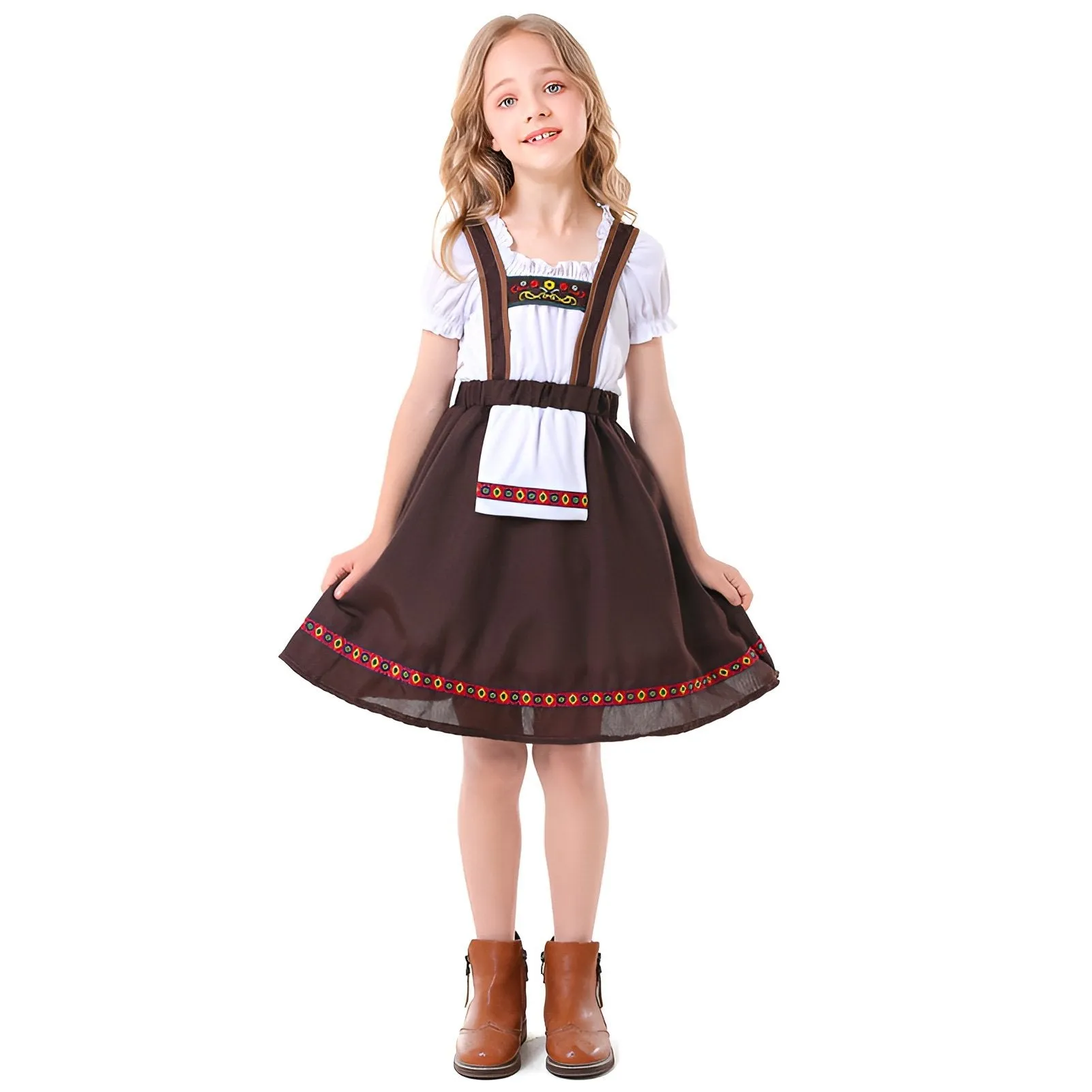 Traditional Oktoberfest Kid's Bavarian Dirndl Dress