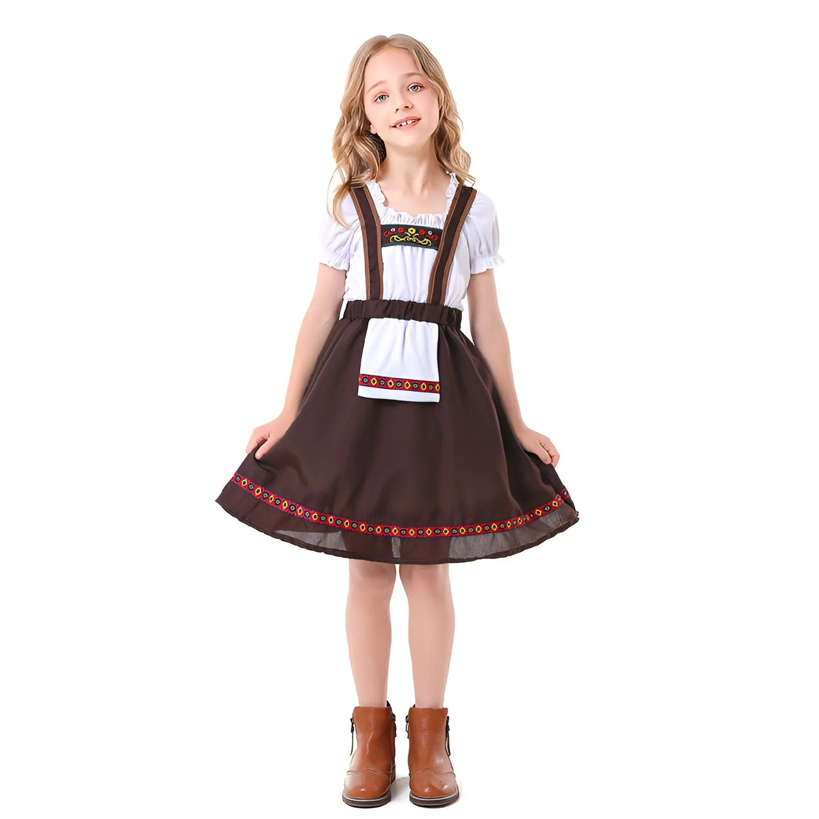 Traditional Oktoberfest Kid's Bavarian Dirndl Dress