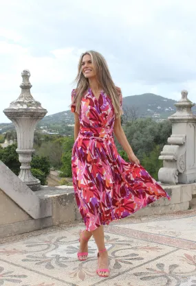 Tropical Print Dress