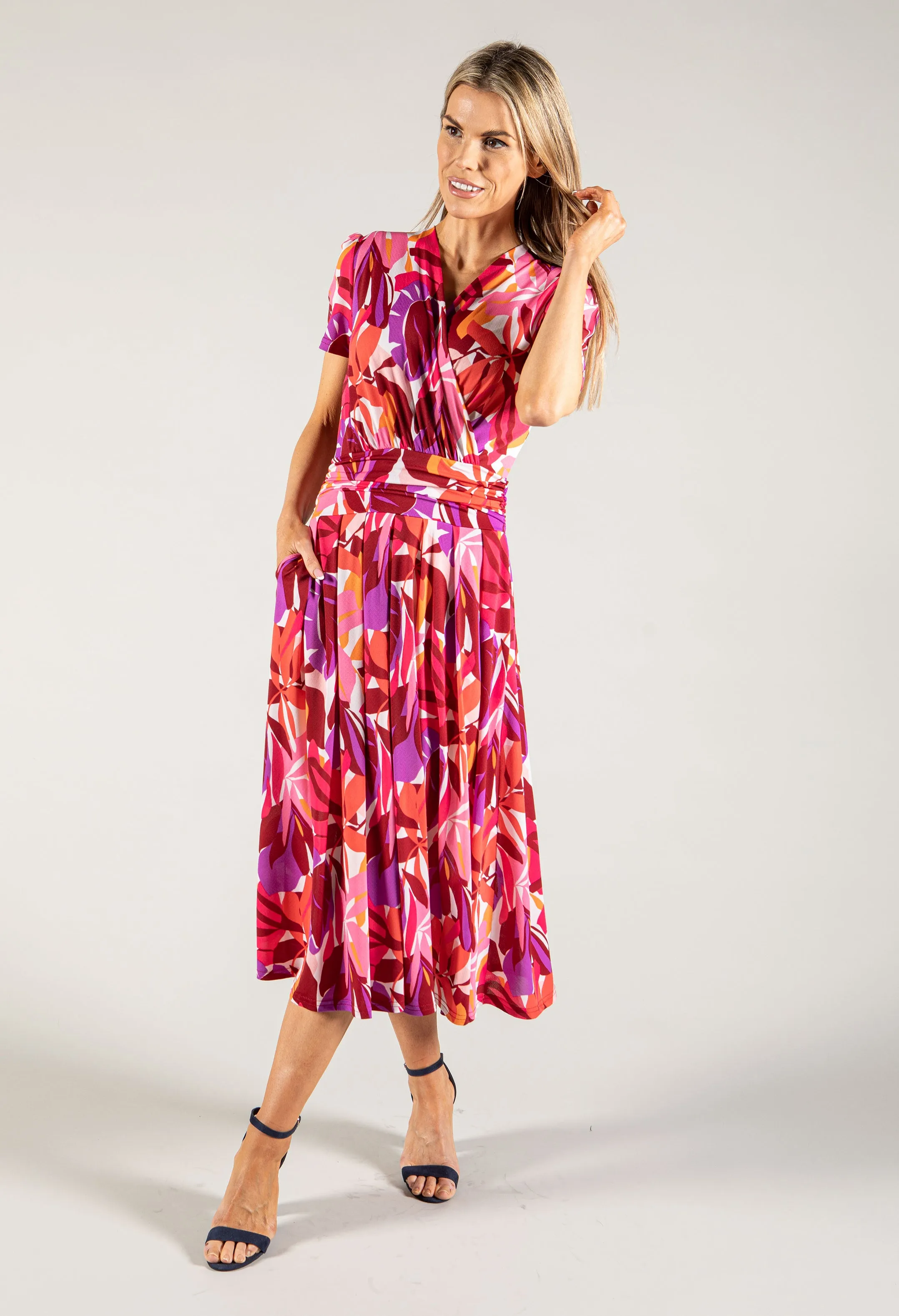 Tropical Print Dress