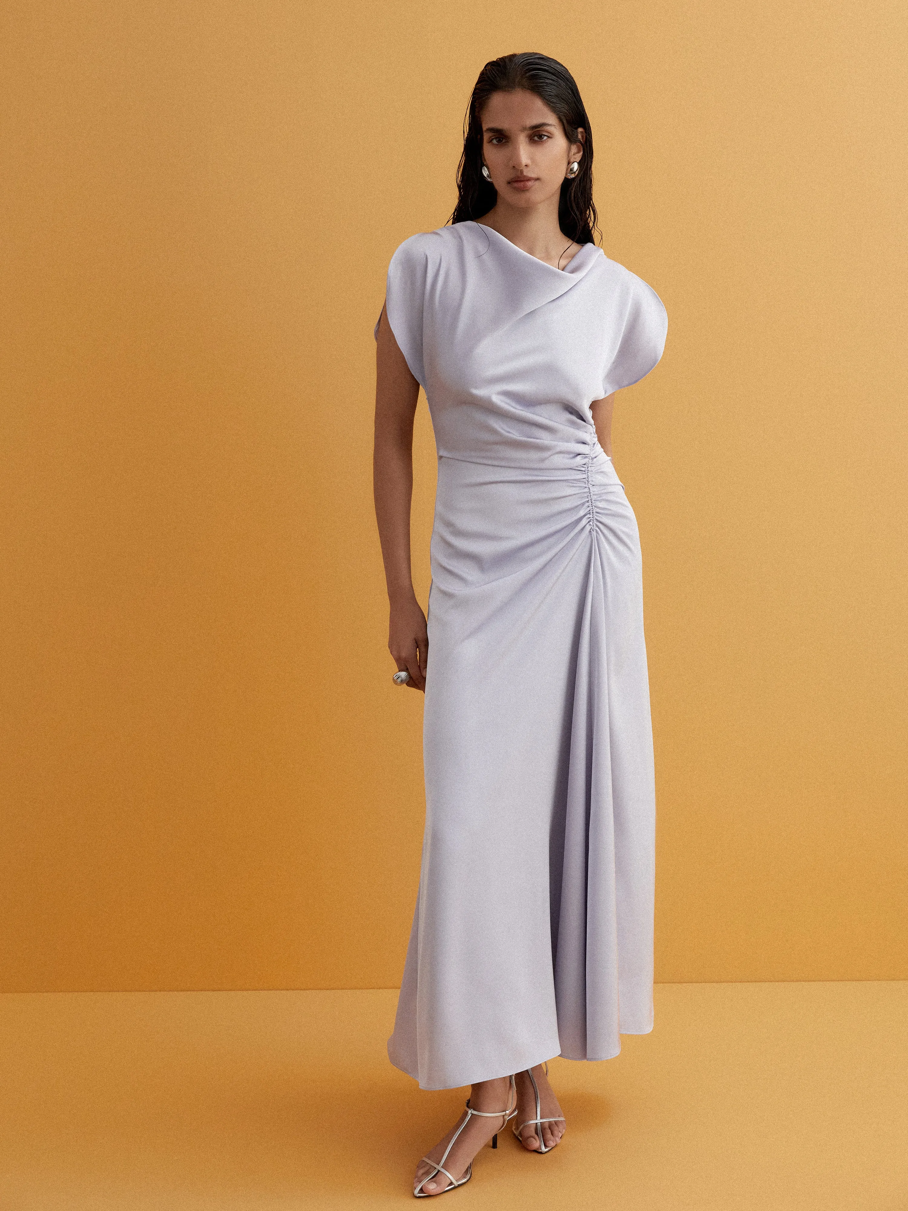 TULLY DRAPED MAXI DRESS