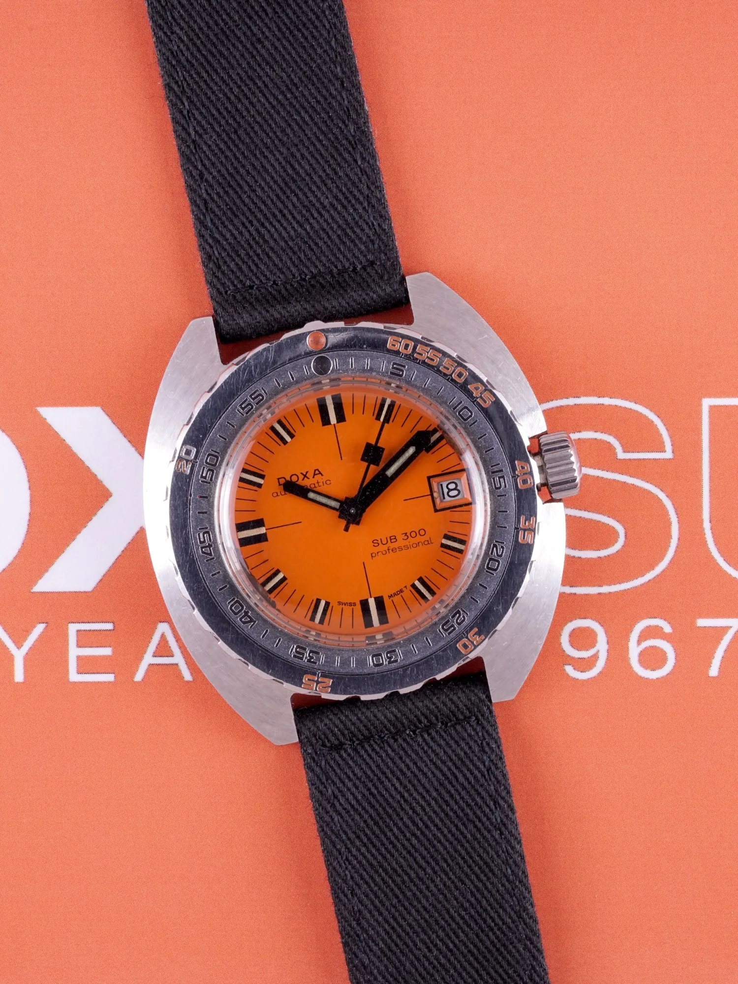 *Unpolished* 1967 DOXA Sub 300 Professional (Ref. 11889-4) "Thin Case"