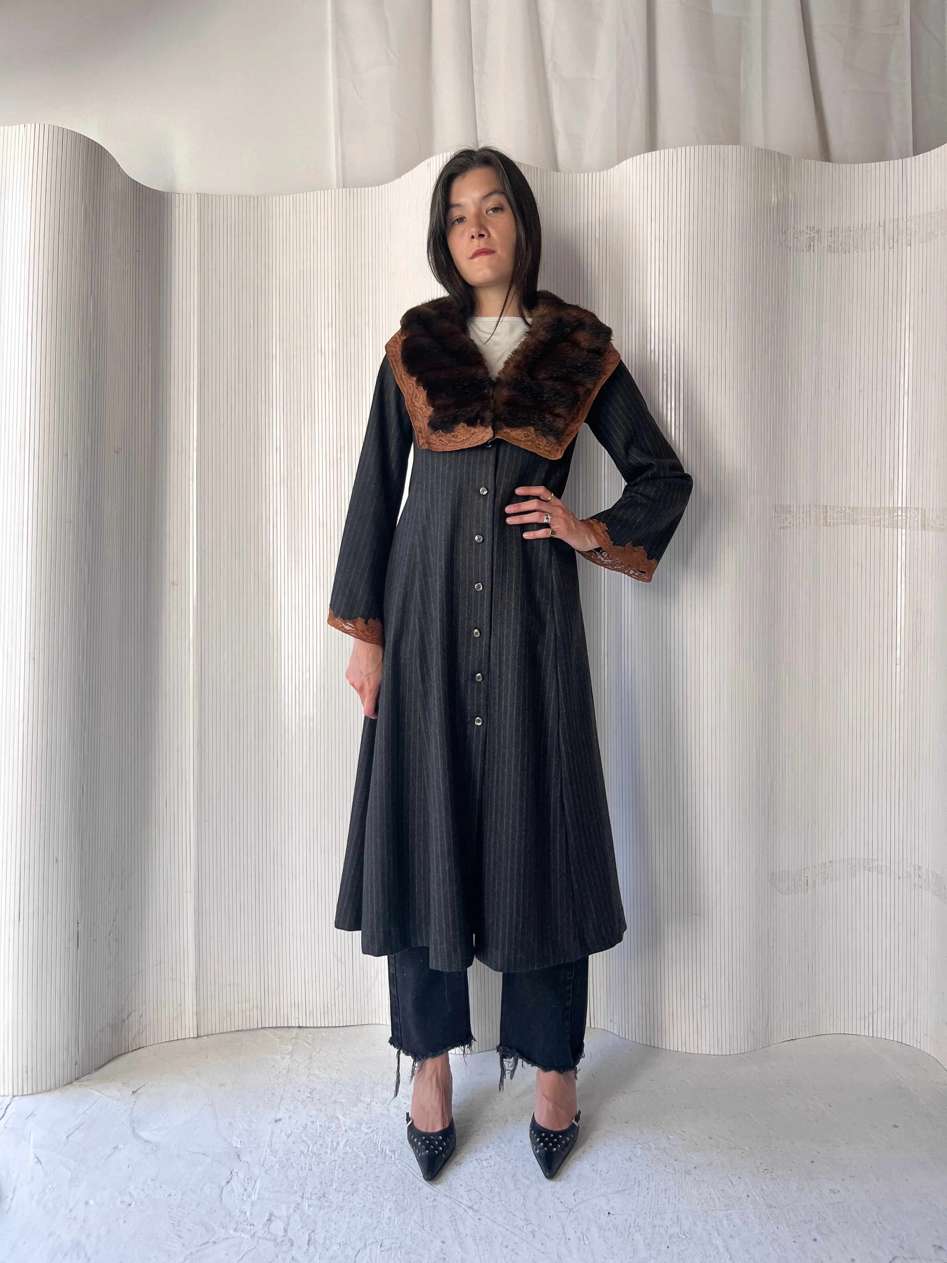 Vintage Wool Coat Dress