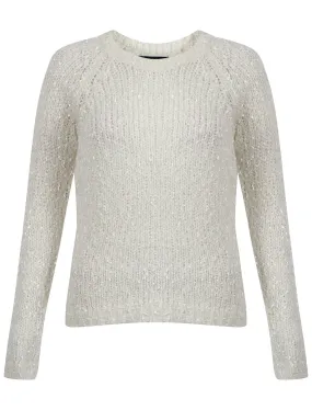 Womens Amara Reya Tulip Cream Crew Neck Jumper