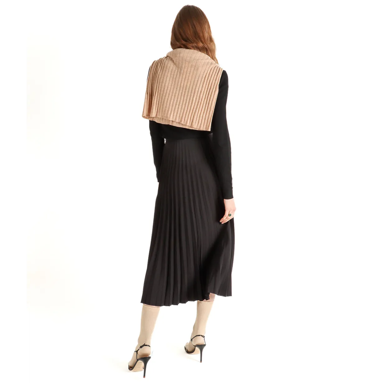 Women's Pleated Midi Skirt