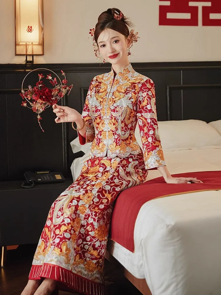 Wufu Qungua Traditional Bridal Dress (Deposit   Hire Price)