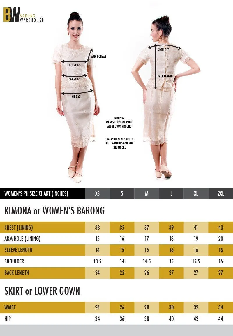 WV12 - Barong Tagalog Dress Painting - Filipiniana