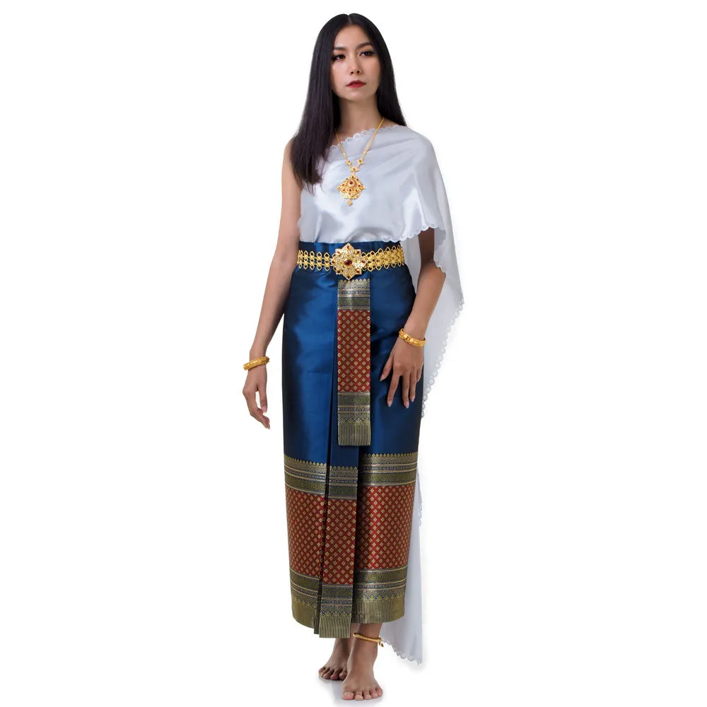 Yada Beautifully Pleated Traditional Chut Thai Dress