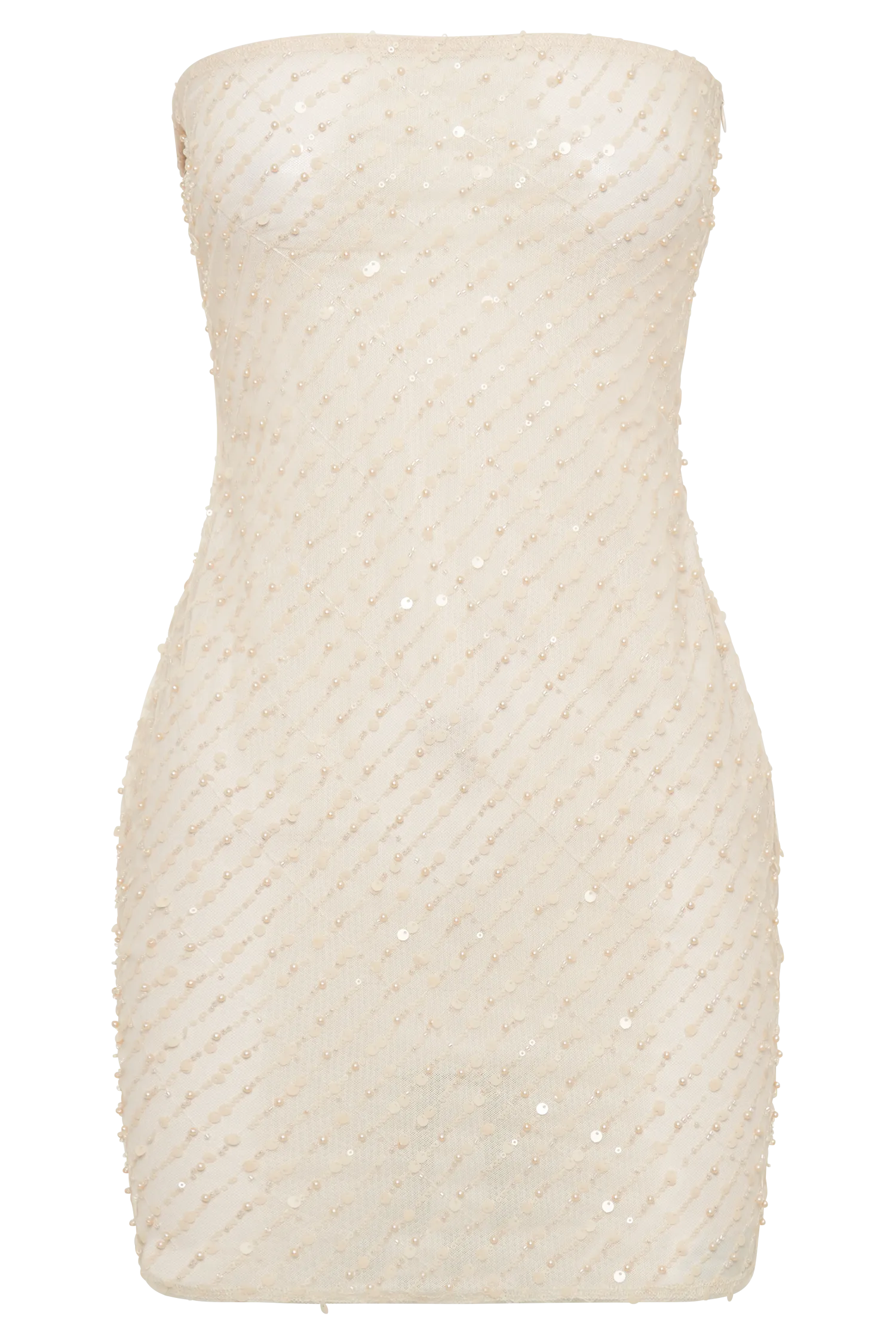 Yolanda Sequin Mini Dress - Buttercream